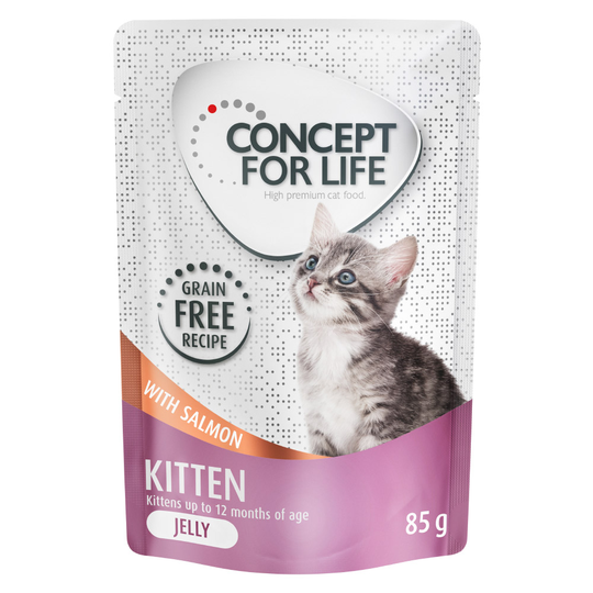 Concept for Life Kitten viljaton lohi - kastikkeessa - 48 x 85 g