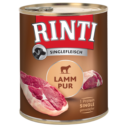 RINTI Single -säästöpakkaus 12 x 800 g - lammas