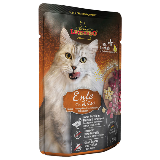 Leonardo Finest Selection Pouch 16 x 85 g - ankka & juusto