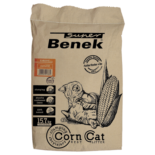 Super Benek Corn Cat Natural - 25 l (noin 15,7 kg)