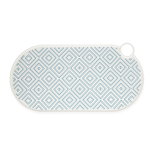 TIAKI-kupinalusta silikonia, vihreä vinoneliö - P 50 X L 25 cm