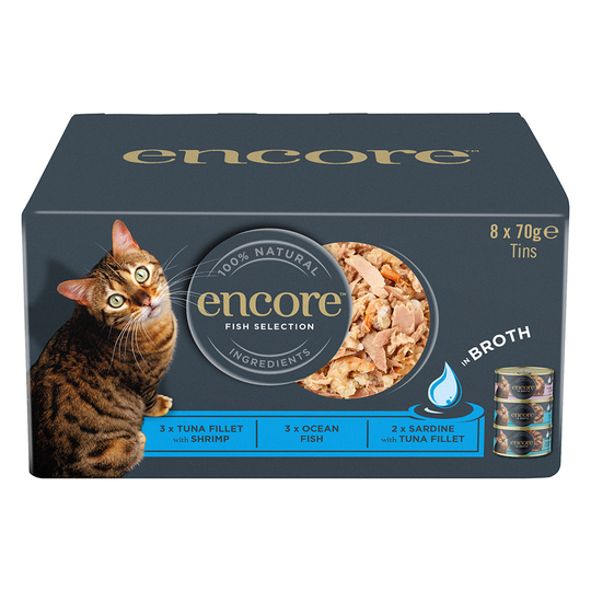Encore-purkki Mix 8 x 70 g - Fish Selection -lajitelma