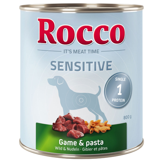 Rocco Sensitive 6 x 800 g - riista & pasta