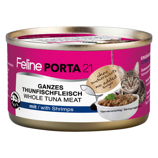 Feline Porta 21 -kissanruoka 1 x 90 g - tonnikala & katkarapu