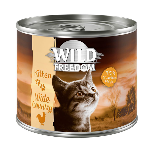 Wild Freedom Kitten 6 x 200 g - lajitelma (2 makua)