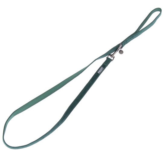 Nomad Tales Blush -koiran talutushihna, emerald - 120 cm pitkä, 15 mm leveä