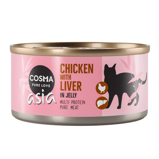 Cosma Asia hyytelössä 6 x 170 g - kana & kananmaksa