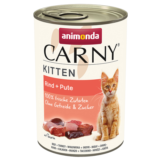 Animonda Carny Kitten 12 x 400 g - nauta & kalkkuna