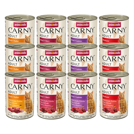 Animonda Carny Adult -säästöpakkaus 24 x 400 g - naudanlihalajitelma