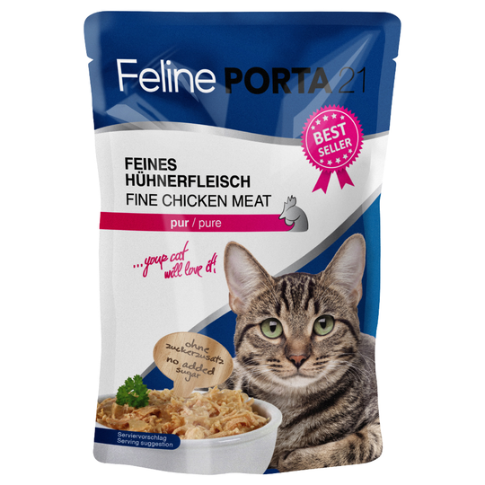 Feline Porta 21 -tuorepussit 6 x 100 g - kana