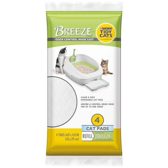 Purina Tidy Cats Breeze Cat Litter Box System - täyttöpakkaus imutyynyjä (4 kpl)