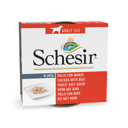 Schesir-säästöpakkaus 24 x 150 g - kana & nauta
