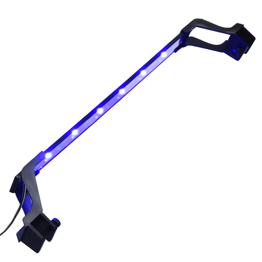 vidaXL Akvaarion LED-valo kiinnittimillä 55-70 cm sininen ja valkoinen