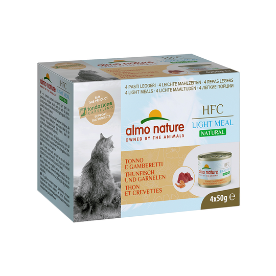 Almo Nature HFC Natural Light 4 x 50 g - tonnikala & katkarapu