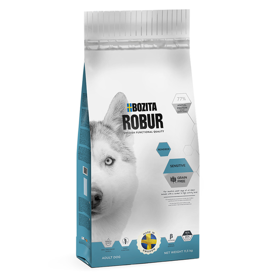 Bozita Robur -säästöpakkaus - 2 x 11,5 kg Sensitive Grainfree Reindeer