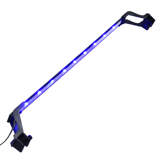 vidaXL Akvaarion LED-valo kiinnittimillä 75-90 cm sininen ja valkoinen