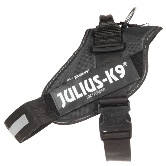 JULIUS-K9 IDC® Power -koiranvaljaat, musta - rinnanympärys 71 - 96 cm (2-koko)