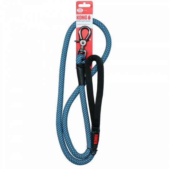 Kong - Rope leash 150cm Blue - (KONGRLBL)