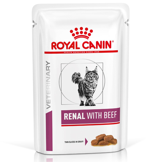 Royal Canin Veterinary Feline Renal - Beef, 12 x 85 g