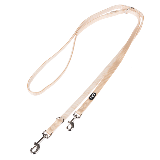 TIAKI Mesh -koiran talutushihna, beige - pituus 200 cm, leveys 15 mm