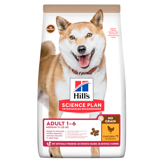 Hill's Science Plan Adult 1-6 No Grain Medium Chicken - 14 kg