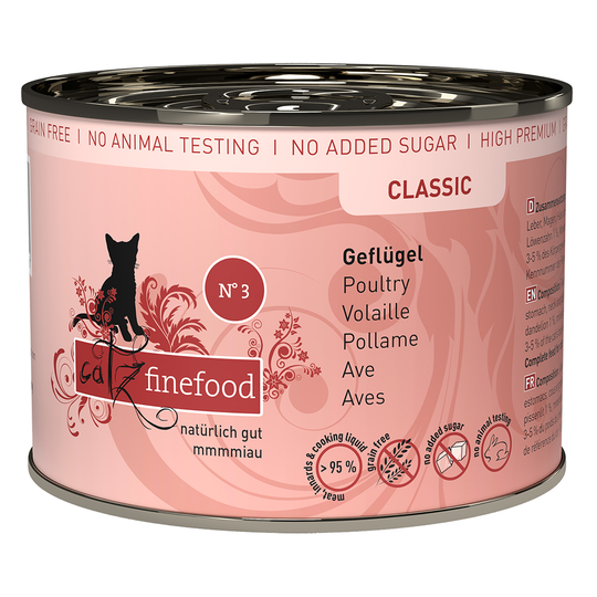 catz finefood -purkkiruoka 6 x 200 g - siipikarja