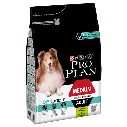 PRO PLAN Medium Adult Lamb & Rice OPTIDIGEST - 3 kg