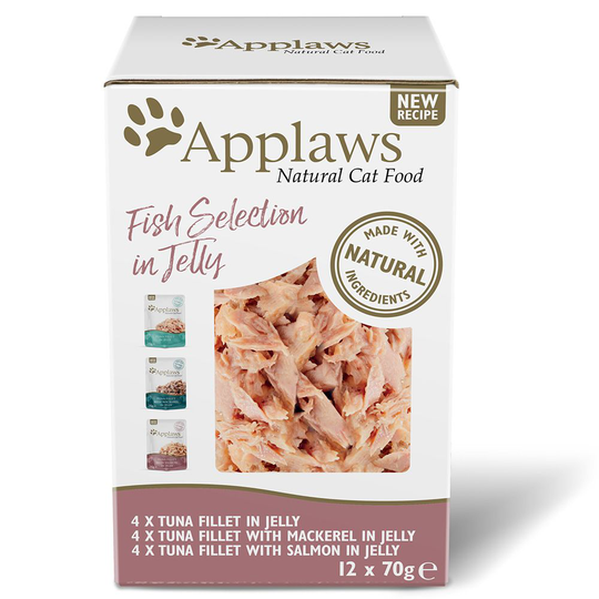 Applaws Jelly Pouch -lajitelma - 12 x 70 g