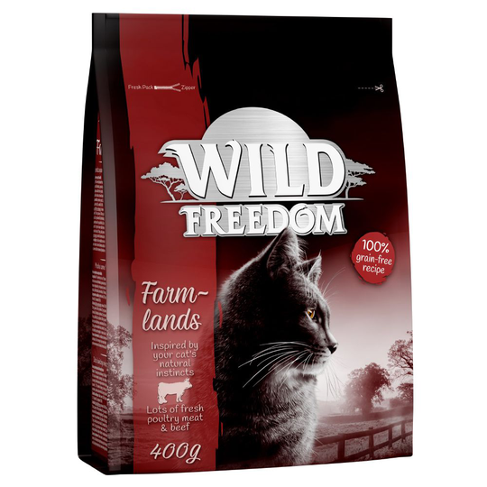 400 g Wild Freedom -kissanruokaa kokeiluhintaan! - Adult Farmlands - Beef