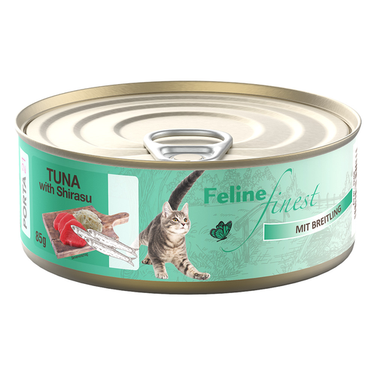 Feline Finest -kissanruoka 6 x 85 g - tonnikala ja kilohaili