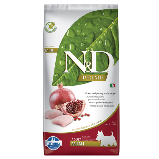 Farmina N&D Grain Free Mini Chicken & Pomegranate - 7 kg