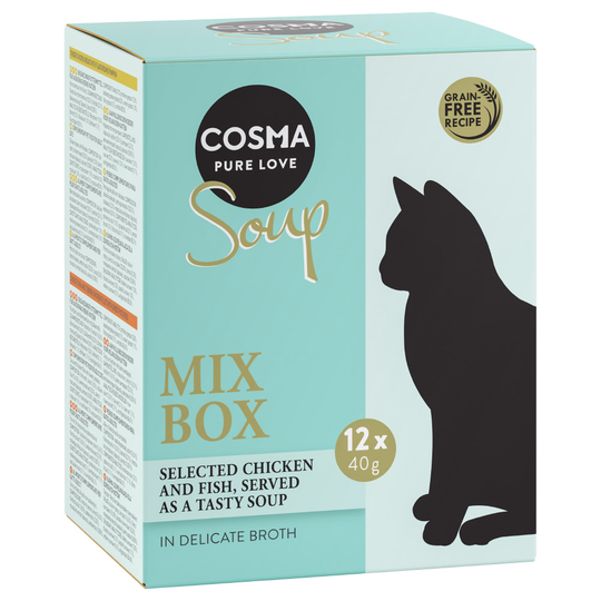 Cosma Soup 12 x 40 g - lajitelma (4 makua)