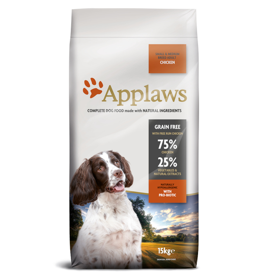 Applaws Small & Medium Breed Adult Chicken - säästöpakkaus: 2 x 15 kg