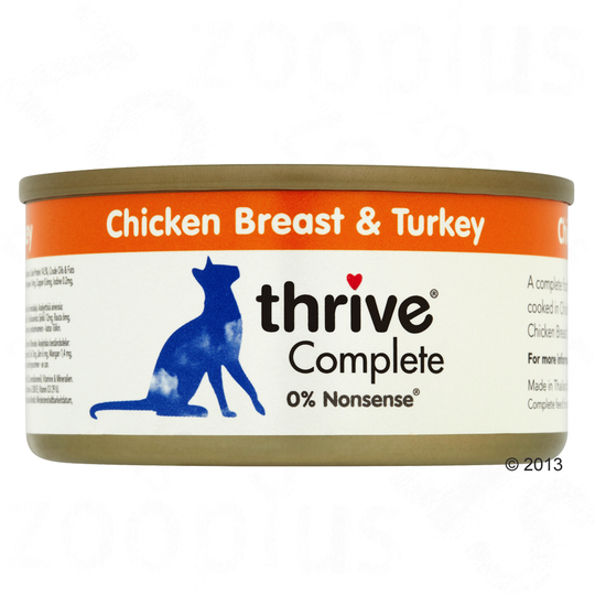 Thrive Complete 6 x 75 g - kananrinta & kalkkuna