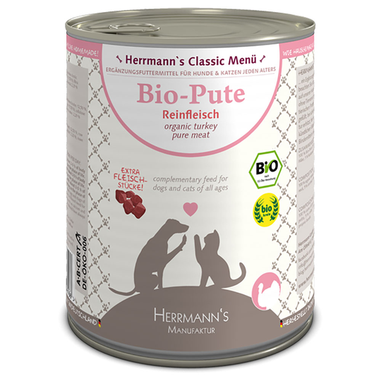 Herrmanns Pure Meat 6 x 800 g - luomukalkkuna