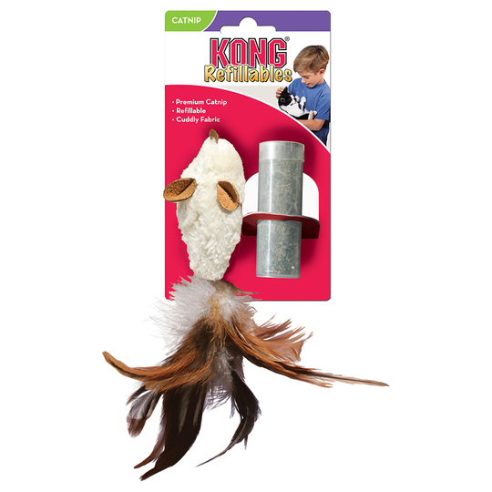 KONG Feather Mouse - 1 kpl