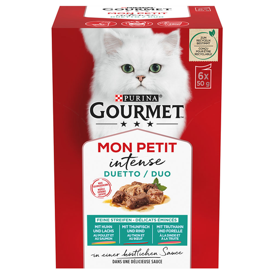 Gourmet Mon Petit -sekoitus 6 x 50 g - duetto: lohi/kana
