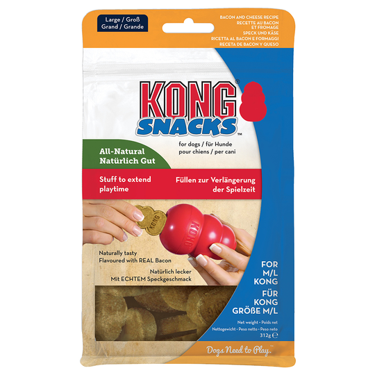 KONG Snacks Bacon & Cheese - L-koko: 312 g, 7 g/kpl