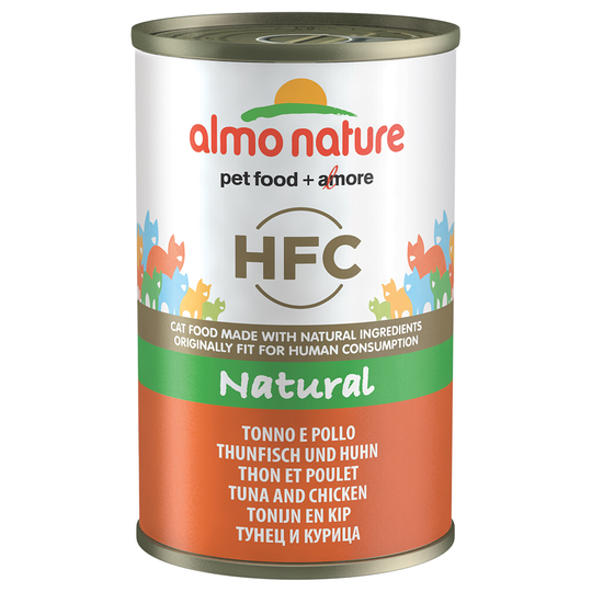 Almo Nature HFC -säästöpakkaus: 24 x 140 g - tonnikala & kana