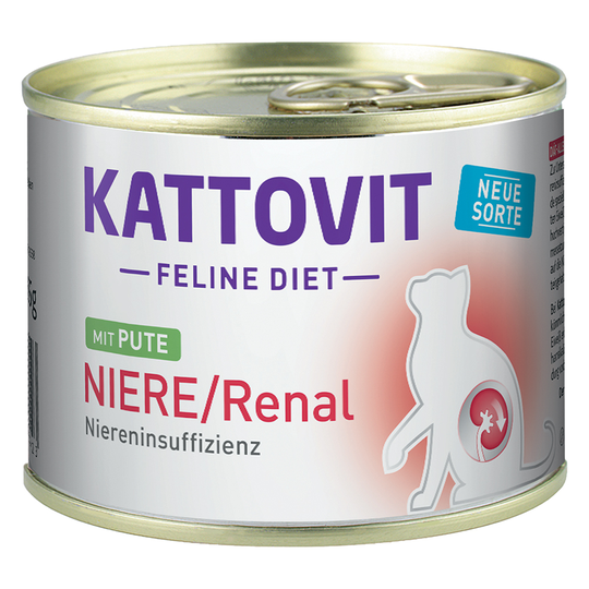 Kattovit Renal 185 g purkeissa - 6 x kalkkuna