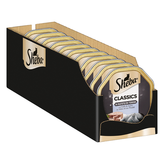 Sheba-rasiat 22 x 85 g - Classics in Pate, vasikka & kana