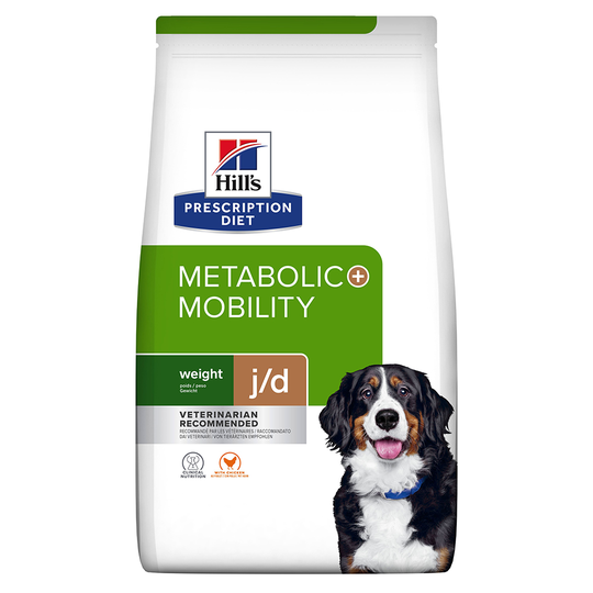 3 x zooPisteitä: Hill's Prescription Diet Metabolic koiran kuivaruoka - 12 kg Mobility kana