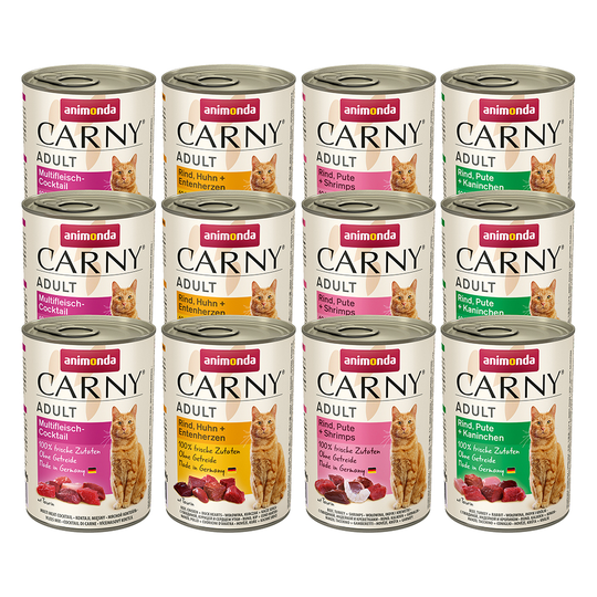 Animonda Carny Adult -säästöpakkaus 24 x 400 g - naudanliha-siipikarjalajitelma