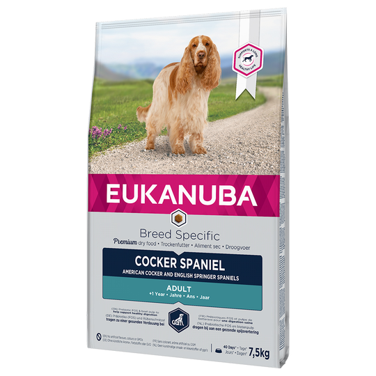 Eukanuba Adult Breed Specific -kuivaruokaa erikoishintaan! - Cocker Spaniel (7,5 kg)