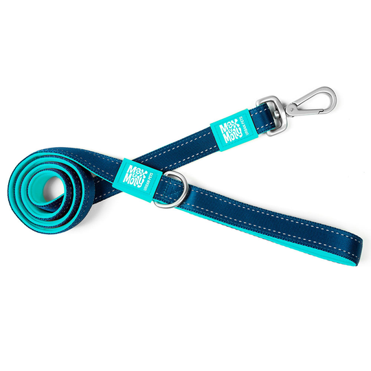 Max & Molly Matrix - lyhyt talutushihna taivaansininen - Koko XS: 120 cm pitkä, 10 mm leveä