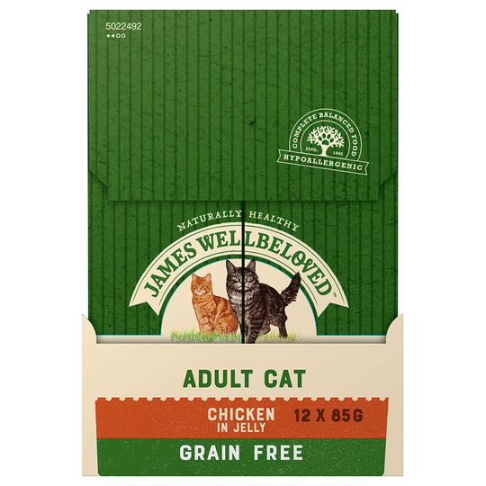 James Wellbeloved Adult Cat Grain Free kana - 96 x 85 g