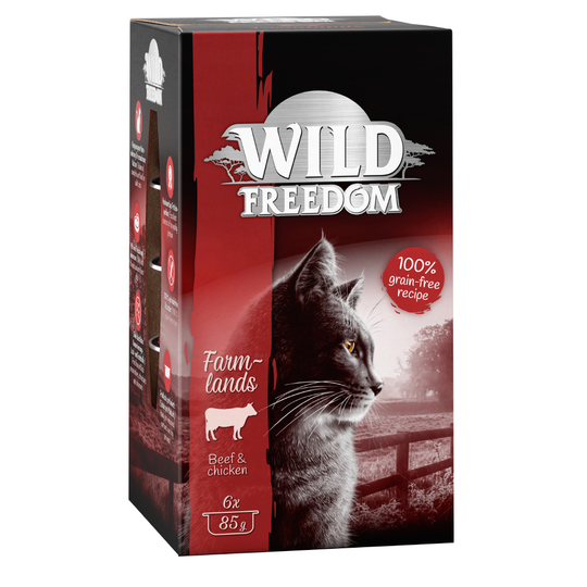 Wild Freedom Adult -rasiat 6 x 85 g - Farmlands - nauta & kana