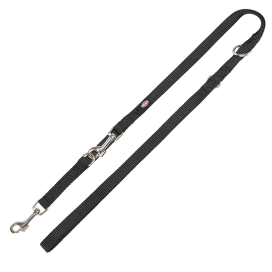 Trixie Premium säädettävä talutushihna, musta - koko XS-S: pituus 2 m / leveys 15 mm