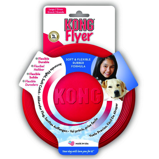 KONG Flyer -frisbee - L: Ø noin 23 cm