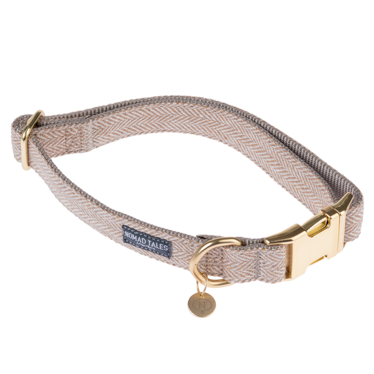Nomad Tales Calma -kaulapanta, sand - XS-koko: 21-34 cm kaulanympärys, L 10 mm